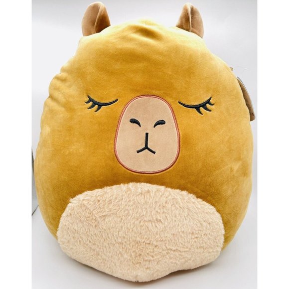 Squishmallows Other - NWT Squishmallows Lijjian The Capybara 18” Plush Brown Stuffed Animal